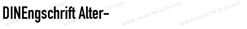 DINEngschrift Alter字体转换